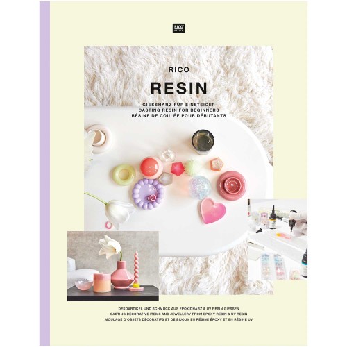 Libro Resina UV ed epossidica per oggetti decorativi e gioielli - Rico Design x1