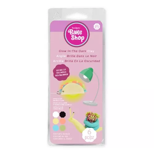 Assortimento di 6 paste Sculpey Bake Shop - Luminescenti - Pastello x1