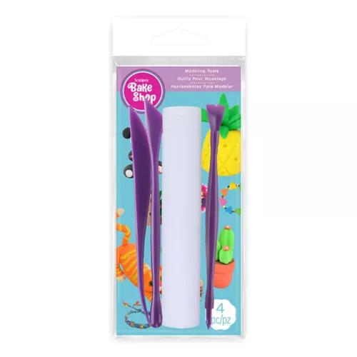 Set di strumenti per modellare - Sculpey Bake Shop - 4 accessori x1