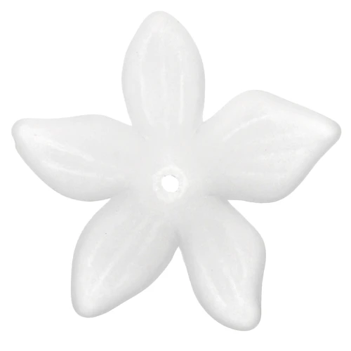 Pendente a forma di fiore 27 mm - Acrilico - Crystal Frosted x1