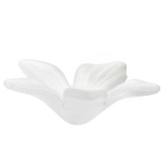 Pendente a forma di fiore 27 mm - Acrilico - Crystal Frosted x1