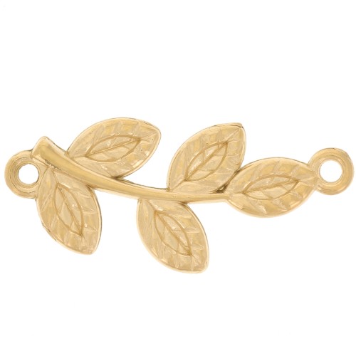 Distanziatori per fogli 2 anelli - 28x12 mm - Acciaio inox 304L dorato x4