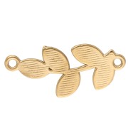 Distanziatori per fogli 2 anelli - 28x12 mm - Acciaio inox 304L dorato x4