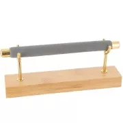 Portagioie per anelli 8x19 cm - Bamboo - Suede Grey x1