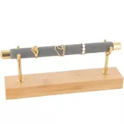 Portagioie per anelli 8x19 cm - Bamboo - Suede Grey x1