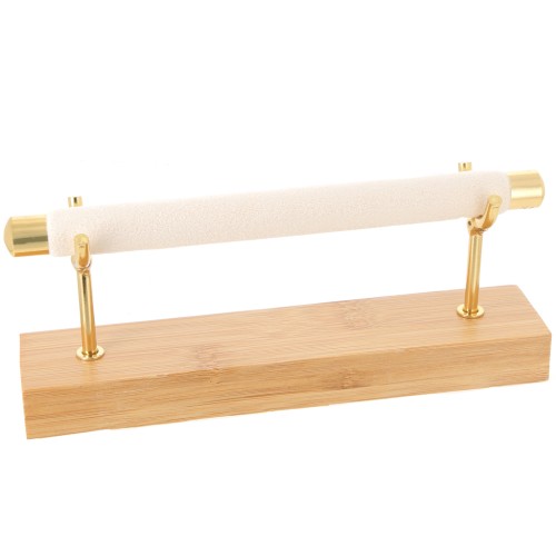 Portagioie per anelli 8x19 cm - Bamboo - Suede Beige x1
