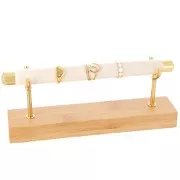 Portagioie per anelli 8x19 cm - Bamboo - Suede Beige x1