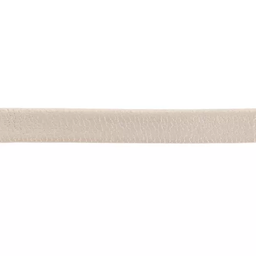 Laccio bifacciale in cuoio ricostituito 6 mm - Naturale metallizzato x50cm