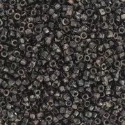 Miyuki Delica 11/0 DB2261 - Opaque Black Picasso - paquet de 100g
