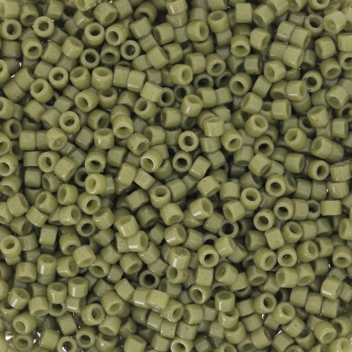 Miyuki Delica Duracoat 11/0 DB2357 - Opaco tinto verde oliva x 100 g