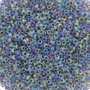 Rocailles Miyuki 15/0 283 - Crystal AB Black Lined x8g