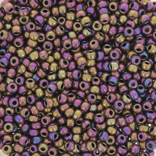 Rocaille Miyuki 11/0 188 - Metallic Purple Gold Iris x8g