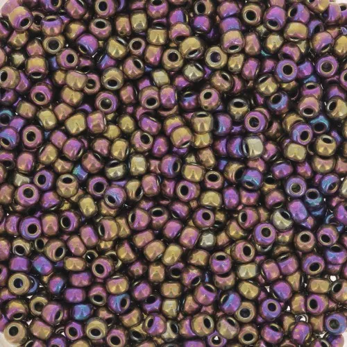 Rocaille Miyuki 11/0 188 - Metallic Purple Gold Iris x8g