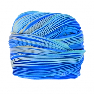 Nastro twill di seta Shibori Crystal Blue Persuasion x10cm