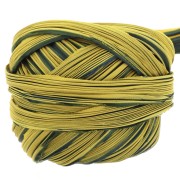 Nastro twill di seta Shibori Indigo Gold x10cm