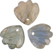 Zecchino conchiglia da 12 mm - Labradorite x1