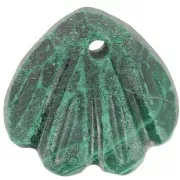 Zecchino conchiglia da 12 mm - Malachite x1