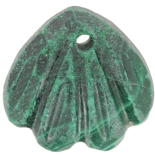Zecchino conchiglia da 12 mm - Malachite x1