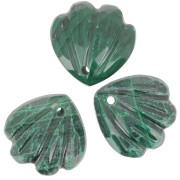 Zecchino conchiglia da 12 mm - Malachite x1