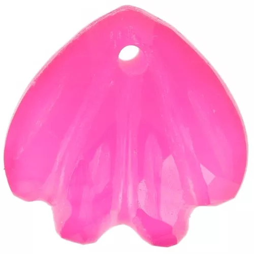 Zecchino conchiglia da 12 mm - Calcedonio rosa x1