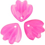 Zecchino conchiglia da 12 mm - Calcedonio rosa x1