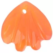 Zecchino conchiglia da 12 mm - imitazione della corniola x1