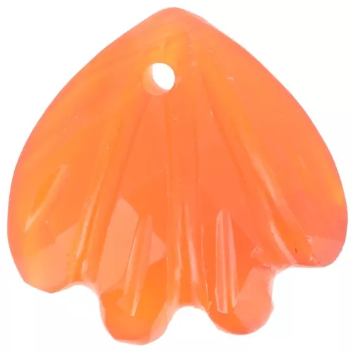Zecchino conchiglia da 12 mm - imitazione della corniola x1