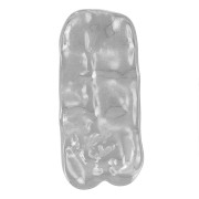 Pendenti rettangolari martellati 33x15 mm - acciaio inox 304L x2