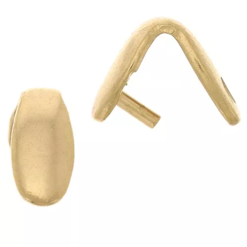 Gancio per pendente 7x3 mm - Acciaio inox 304L dorato x5