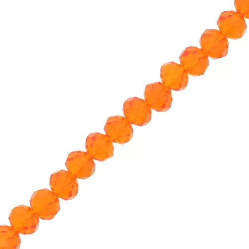 Tonde schiacciate sfaccettate mm. 6x5 Hyacinth x40cm