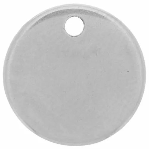 Zecchini rotondi da 12 mm - medaglia da incidere - acciaio inox 303L x4