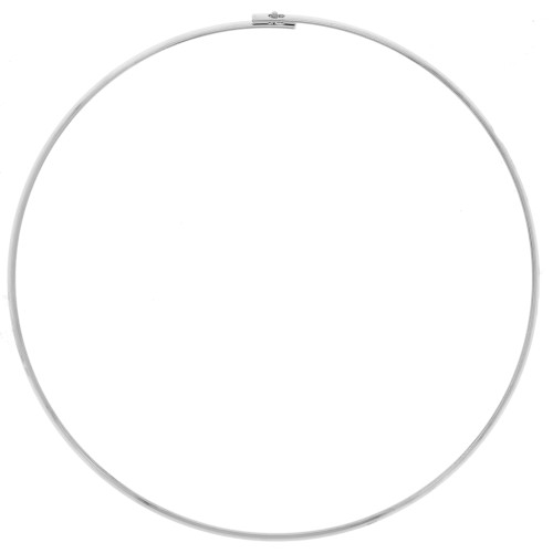 Girocollo rigido piatto 3,5 mm - Argento x13,5 cm