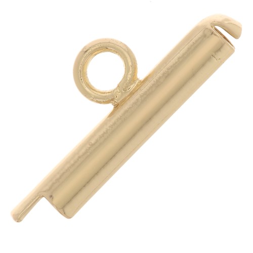 Terminale per tessitura perline Miyuki rocaille e Delica 13 mm dorato x1