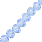 Tonde schiacciate sfaccettate mm. 4.5x3.5  Light Sapphire x42cm|raw }}