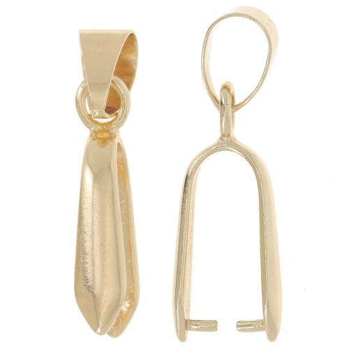 Gancio per pendente da 25 mm per la creazione di bigiotteria -dorato x1