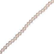 Perla a disco sfaccettate - rotonde appiattite 4x3,5 mm Black Diamond x 38 cm