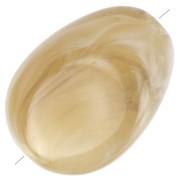 Perline acriliche piatte irregolari 18x13mm color kaki marmorizzato x10|raw }}