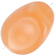 Perline acriliche piatte irregolari 18x13mm Arancione marmorizzato x10|raw }}