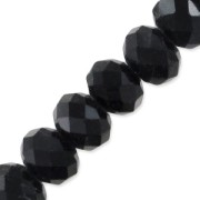 Tonde schiacciate sfaccettate mm. 6x4 Jet x40cm|raw }}