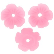 Coppette fiore in resina 10 mm - Rosa x12
