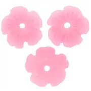 Coppette fiore in resina 10 mm - Rosa x12