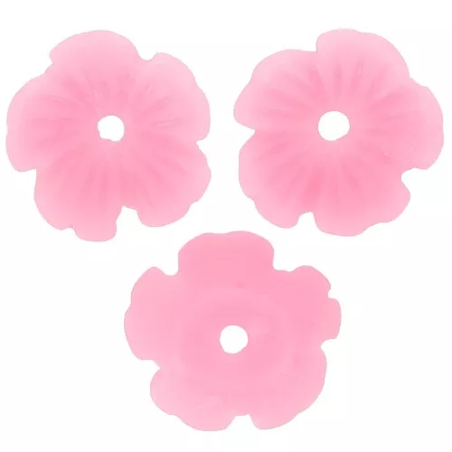 Coppette fiore in resina 10 mm - Rosa x12