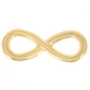Distanziatore infinito per bracciale o collana 30x11 mm Dorato con oro fino x1|raw }}