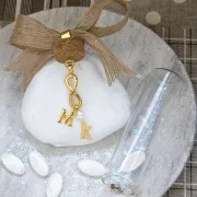 Distanziatore infinito per bracciale o collana 30x11 mm Dorato con oro fino x1