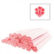 Canna Argilla polimerica 5x50 mm Fiore Ibisco Rosso|raw }}