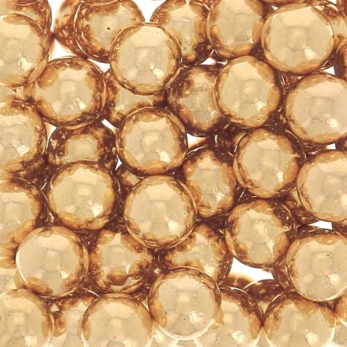 Perline senza foro - mini palle 2 mm - Dorato x100