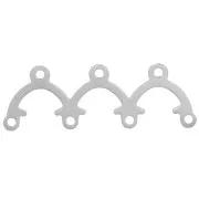 Distanziatori 3 ponti 25x8,5 mm Argentato x10