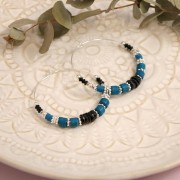 Perlina stopper da 3 mm con foro da 0,5 mm Argentato x10