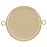 Distanziatore per cabochon a base piatta 25 mm dorato x1