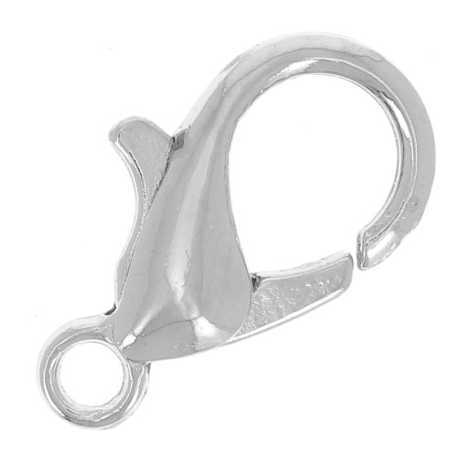 Chiusure moschettone 12 mm Argentato x5